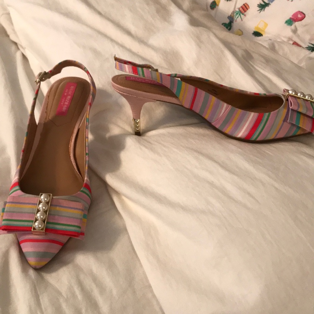 Gorgeous pink striped shoes